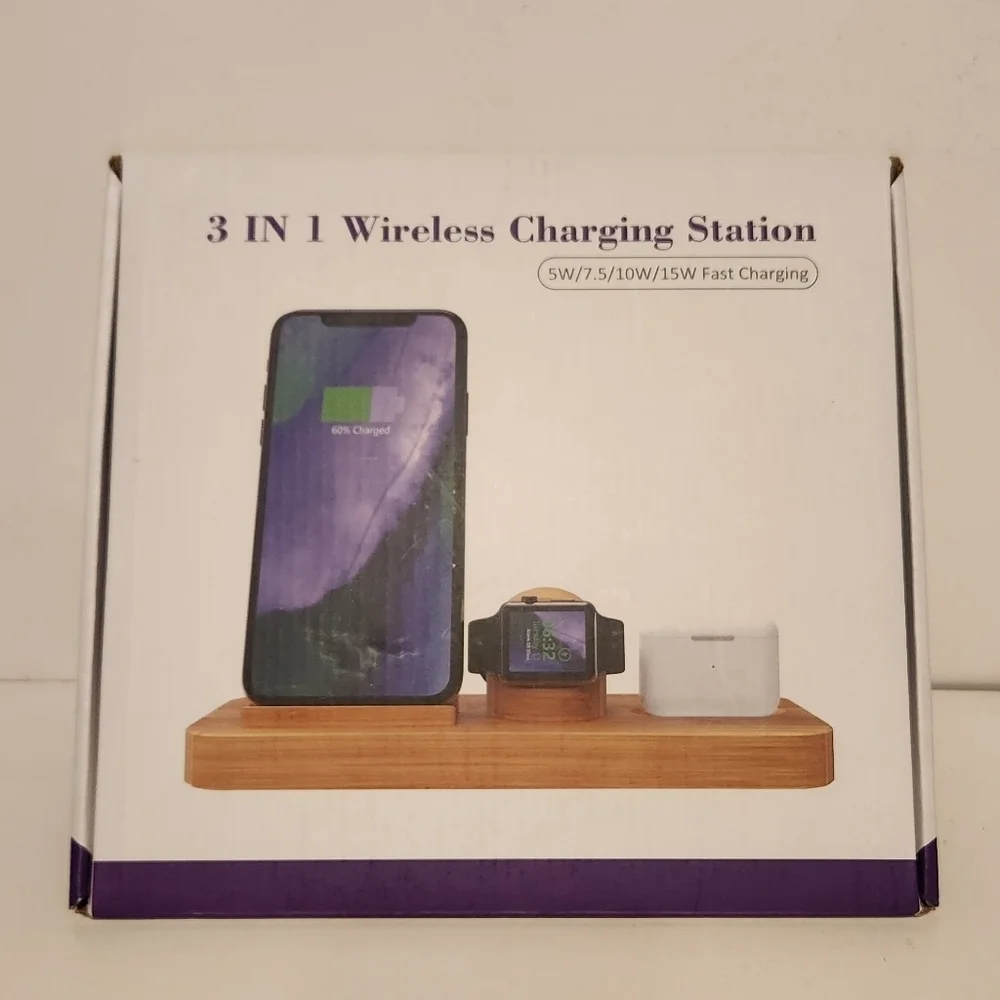 Brand New 3 in 1 Wireless Charging Station